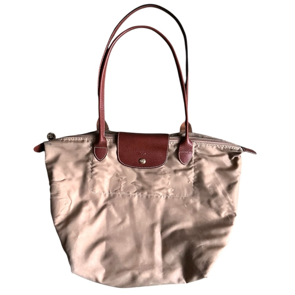 Longchamp Le Pliage Shoulder Tote Bag (Large Beige/Tan)